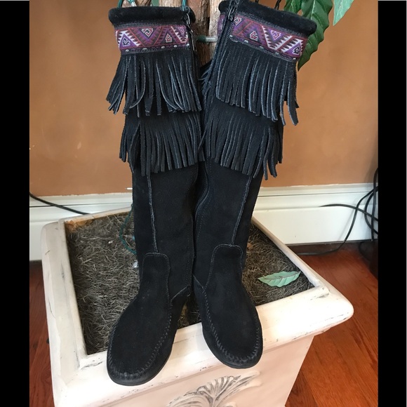 Minnetonka Shoes - Woman’s - Moccasin Zip up Boots-5